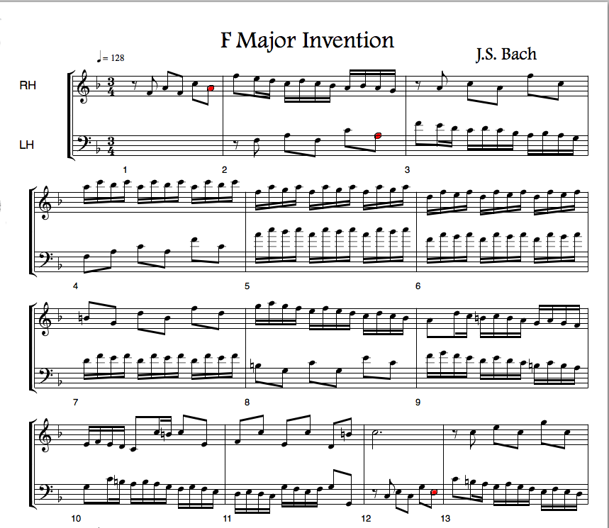 F-Major Invention